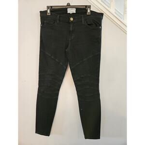 Women's Black Jeans Tapered Current/Elliot Marked Wrong 32 Waist 27L
